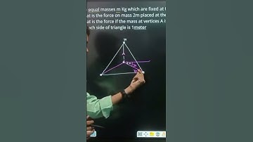 Gravitational force at triangular shape