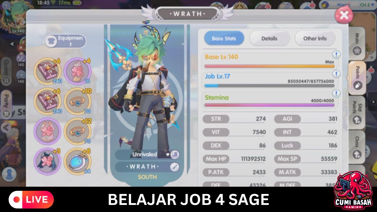[LIVE] (ID/EN) BELAJAR JOB 4 SAGE, ELEMENTAL MASTER! | RAGNAROK X NEXT ...