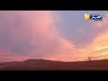 قسنطينة ميول لون السماء الى اللون البنفسجي في ظاهرة ناذرة 
