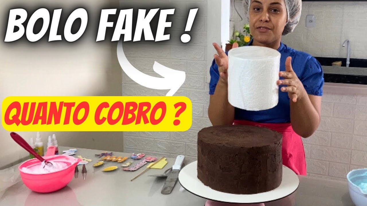 BOLO FAKE + BOLO VERDADEIRO ( Quanto eu cobro ? 🤔