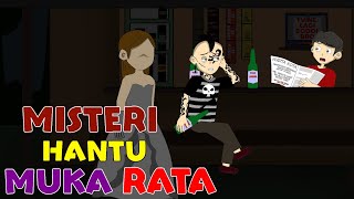 Misteri Hantu Muka Rata - Animasi Kartun Horor - Animasi Kartun hantu