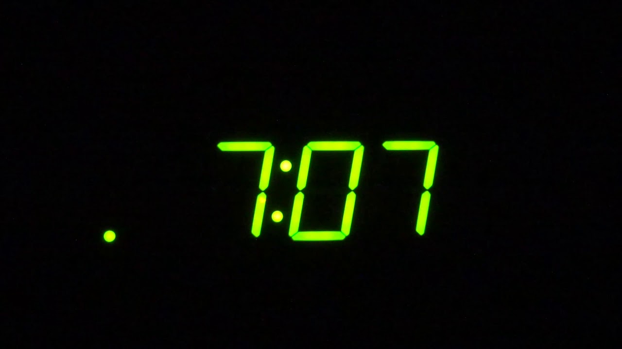 Digital Alarm Clock Time Lapse with Clock Sounds Creative Commons