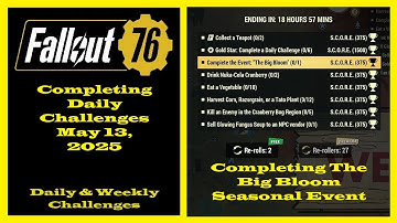 Completing Daily Challenges For May 13, 2025 - Fallout 76 Daily Challenges Guide