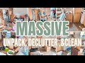 MASSIVE UNPACK DECLUTTER AND CLEAN WITH ME | 2021 CLEAN WITH ME | CLEANING MOTIVATION