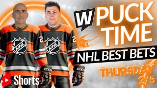 Tonight’s NHL Bets You CAN’T Miss! | Thursday Picks, Predictions & Best Bets | PuckTime 2/5 📱