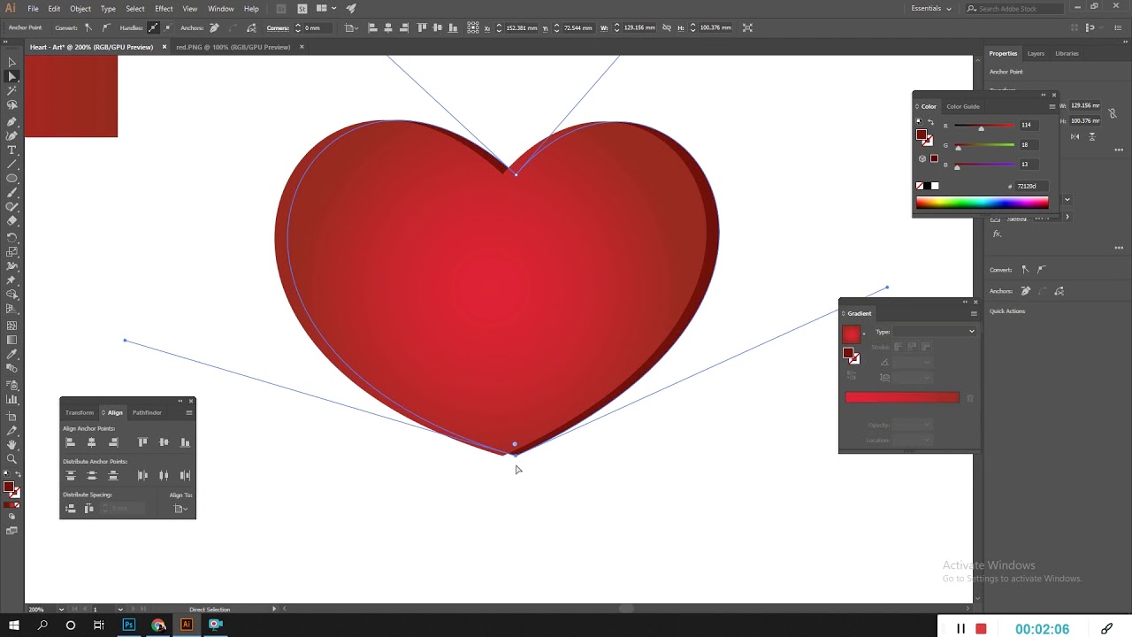 Vector Heart | VECTOR ART | MAAC | MALLESWARAM 