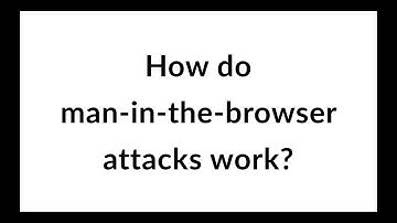 How do man-in-the-browser attacks work?