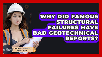 Why Did Famous Structural Failures Have Bad Geotechnical Reports? - Civil Engineering Explained