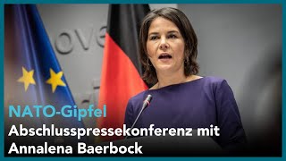 NATO-Gipfel: Abschlusspressekonferenz mit Geoană und Baerbock