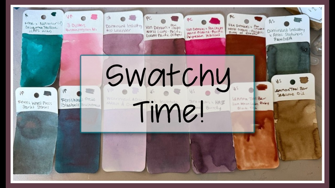 New Ink Day! Chats and yaps and ink swatches, oh my!