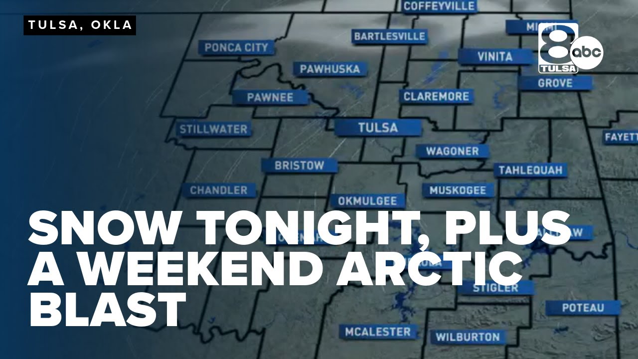 Snow Tonight for Some, Plus a Weekend Arctic Blast - YouTube