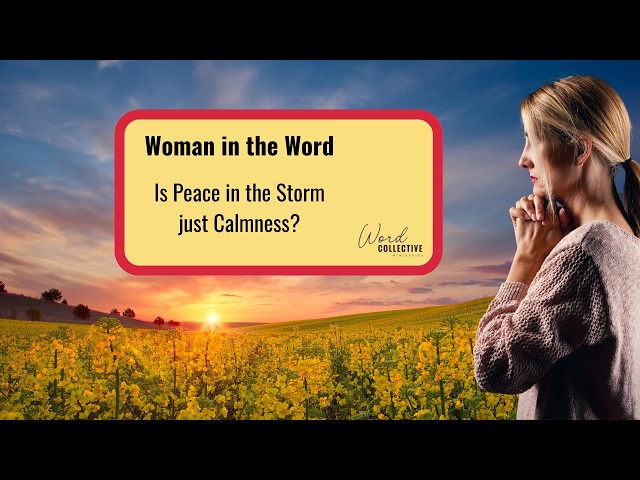Is Peace in the Storm just Calmness? | Women in the Word | Word Collective Ministries