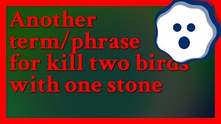 I suggest "fill two needs with one deed" Edit: Although I couldn't find it in any dictionary, it'...