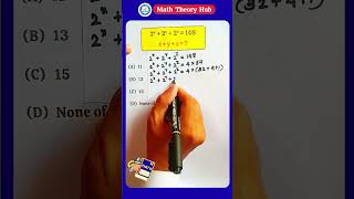 Exponential Equation (Maths MCQ)#shortfeed #maths #algebra#exponents #entertainment