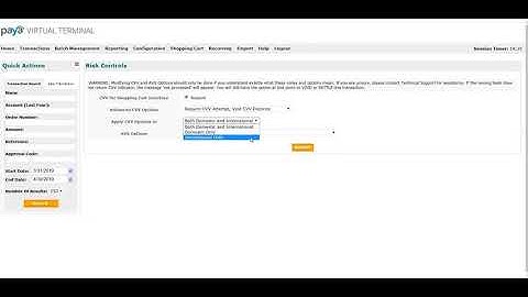Paya Virtual Terminal Risk and Security Settings-Apr 2019