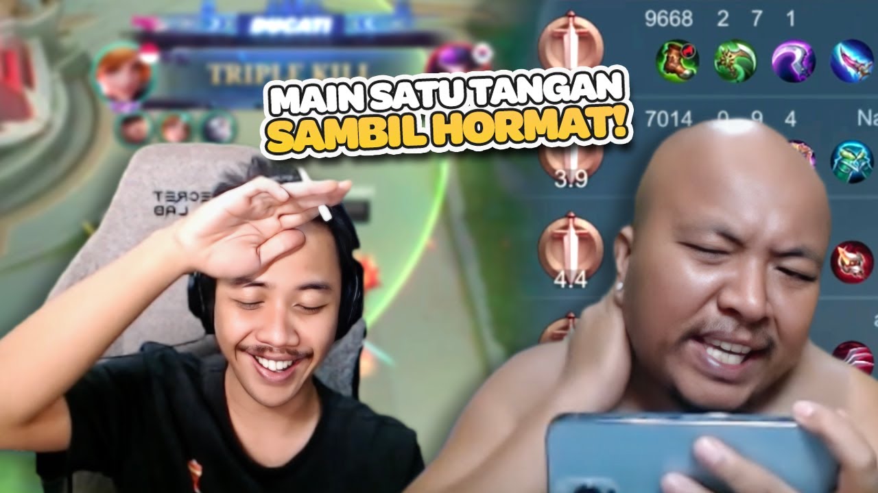 Kembalikan Keadaan Pake FREESTYLE SATU TANGAN SAMBIL HORMAT❗️WKWKWK - Mobile Legends