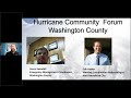 Washington County Hurricane Preparedness Forum June 22nd, 2021