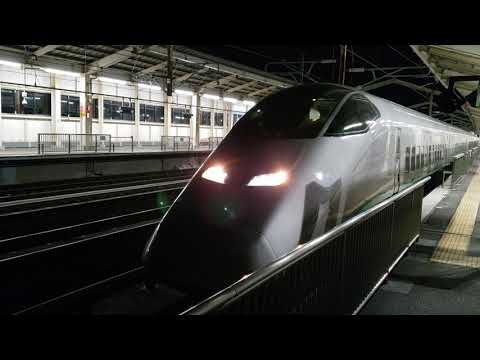 E3系L65編成(銀塗装)つばさ149号+E2系J73編成やまびこ149号 郡山駅発車　2023 2/17