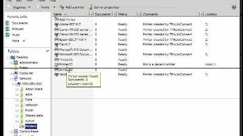 Finding a printer using active directory