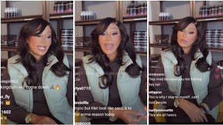Famous Melody Instagram LIVE Exposing Carlos,Kimmi, Tisha , Nell & Chris Fletcher | LAMH Net Worth