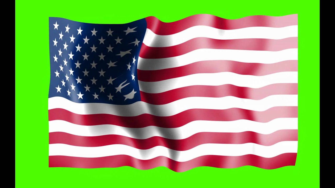 United States of America Flag Green Screen Free Royalty Footage YouTube