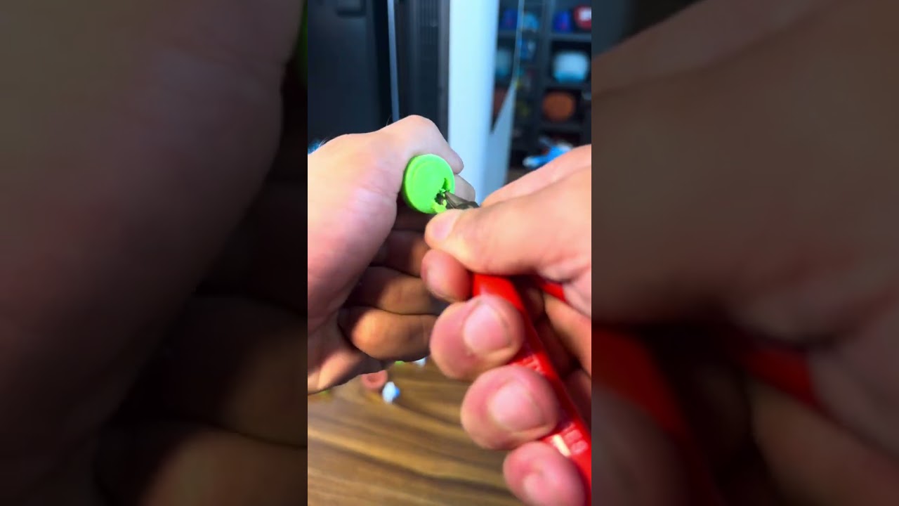 3D printed Piranha Plant-inspired clickers with a pressable button and satisfying click — a fun coll
