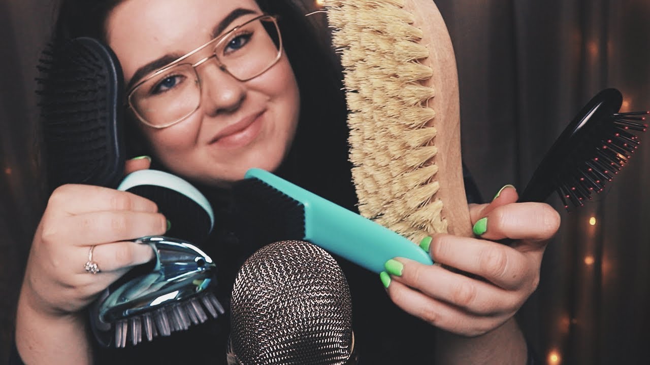 ASMR Kan dessa borstar få dig att somna? Hair & mic brushing!
