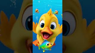 Cute Duck Fishing in the Pond | Little Quacker Fun #shorts #animation #comedyshorts