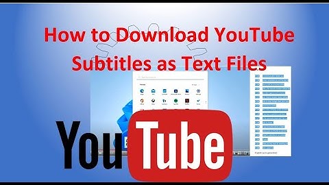 How to Download YouTube Subtitles as Text Files
