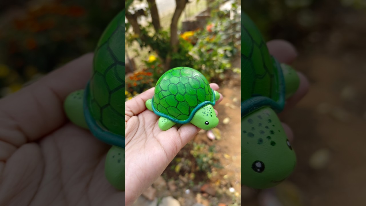 Diy Cute Clay Turtle ||Turtle Craft Ideas🐢 