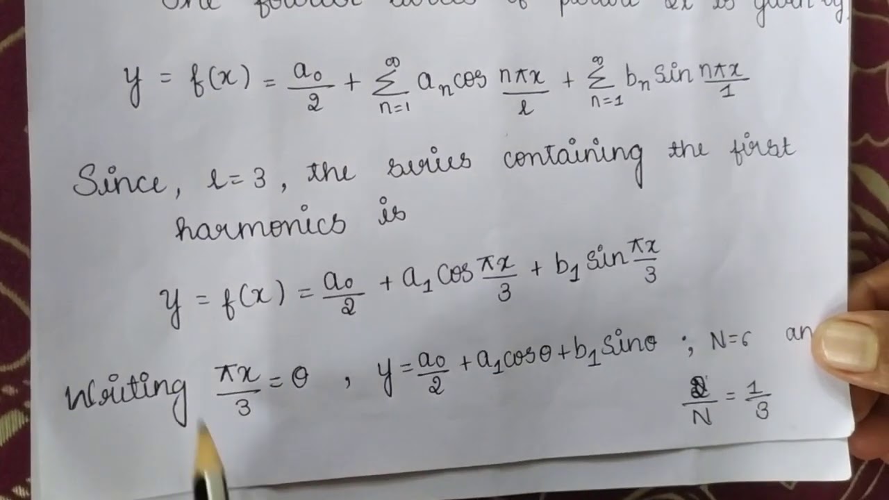 18MAT31 Fourier Series Practical Harmonic Analysis by Prof. Madan ...