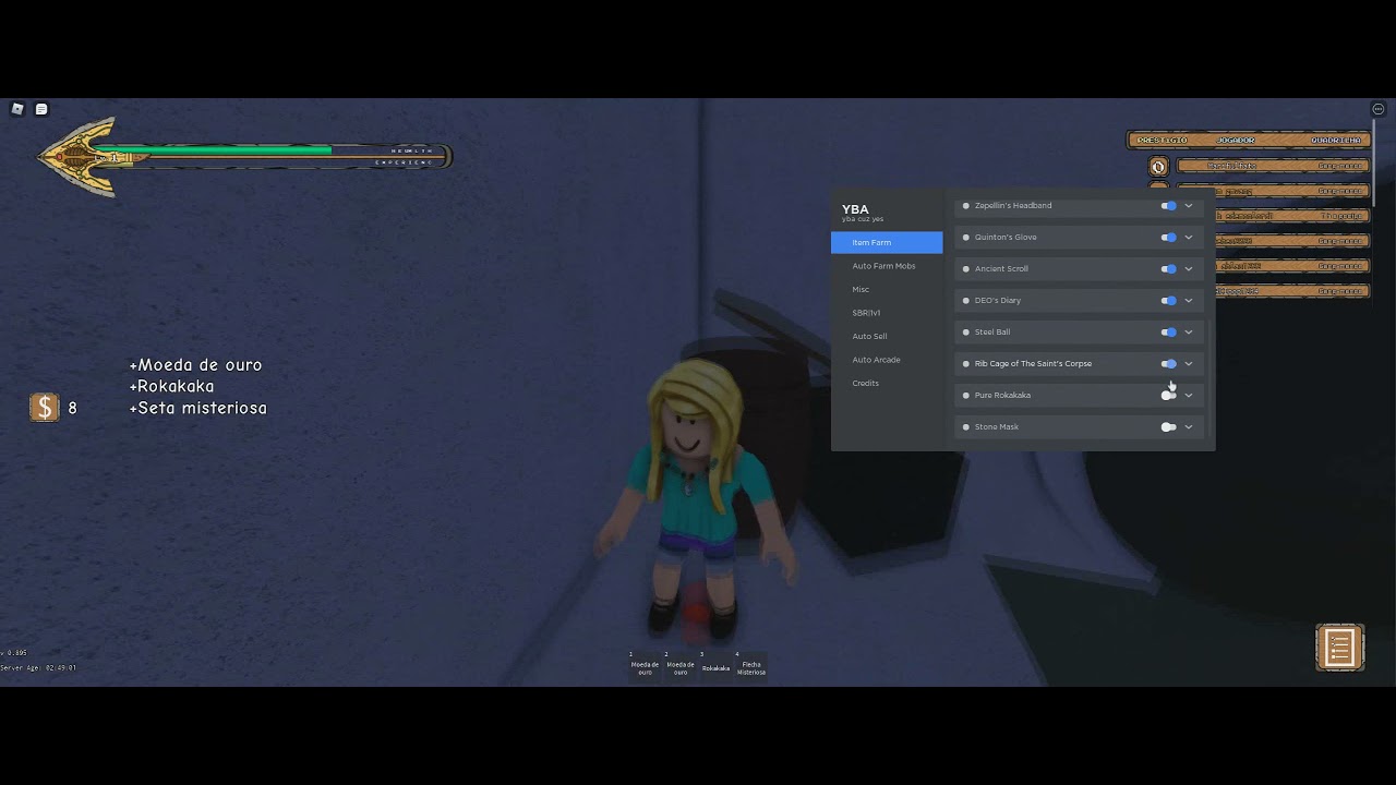 Your Bizarre Adventure YBA Script Auto Farm and more! (working 2021 ...