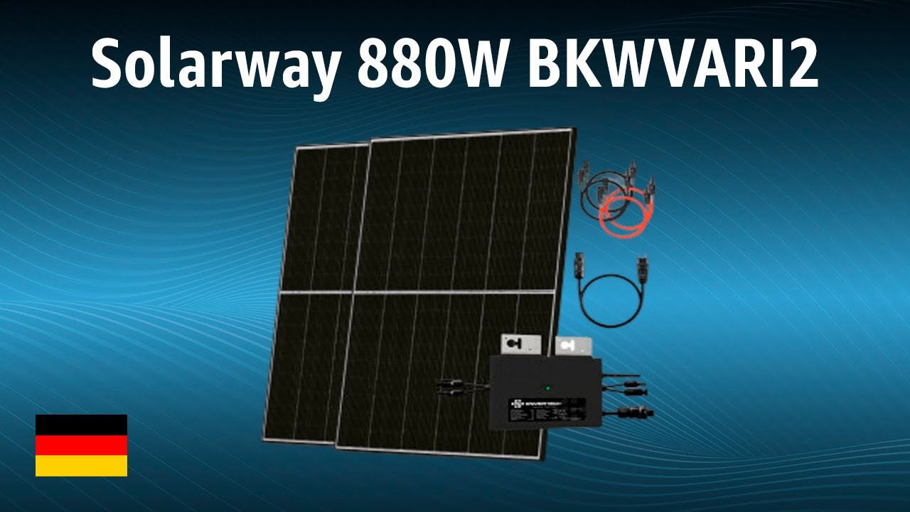 Balkonkraftwerk Solarway 880W BKWVARI2 | TEST | Deutsch
