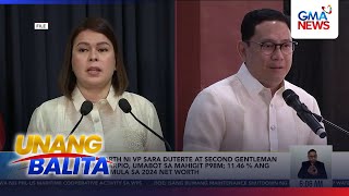 Net worth ni VPSD at Second Gentleman Mans Carpio | Unang Balita