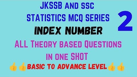 #JKSSB, INDEX NUMBER MCQ