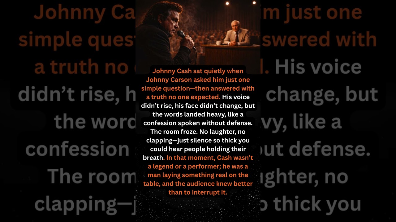 Johnny Cash Answered ONE Question on Johnny Carson — The Audience Didn’t Breathe 