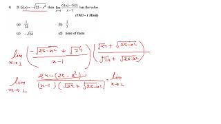 IITJEE 1983 limit question