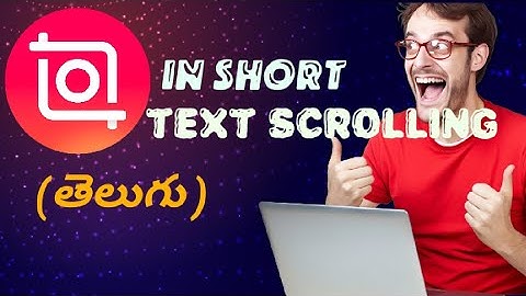 how to add scrolling telugu text in inshot || how to add scrolling text in video like newschannels