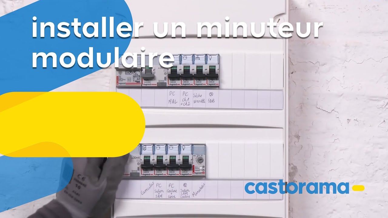 Installer un minuteur électrique modulaire (Castorama) 