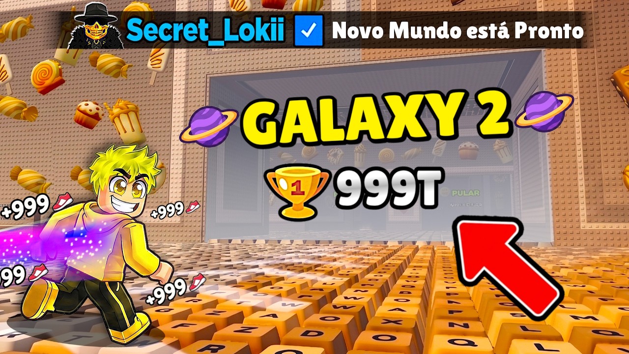 ZEREI o NOVO MUNDO GALAXY 2 SECRETO no PARKOUR DE TECLADOS