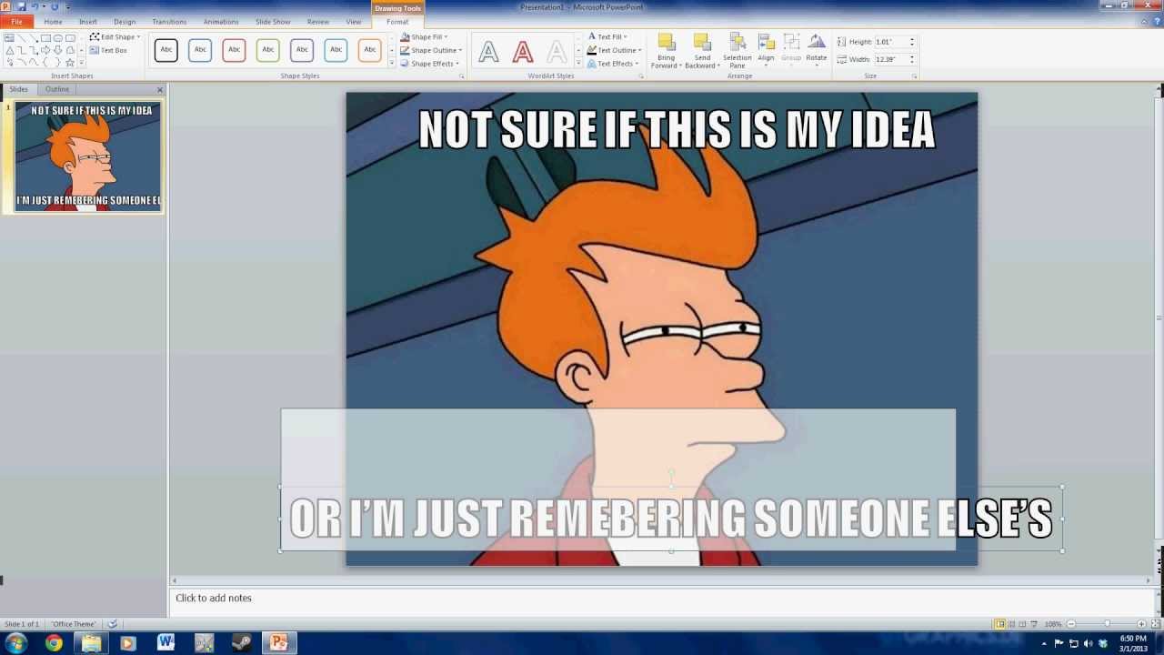 MemeAvenue How To Make A Meme Using PowerPoint YouTube