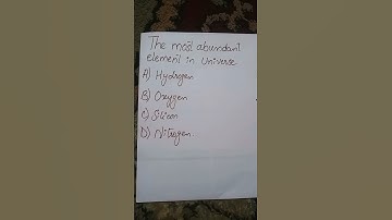 the most abundant element in universe