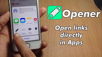 Wo finde ich in Einstellungen links in anderen Apps öffnen