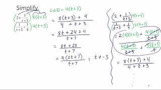Simplifying Complex Fractions Part 3 12 4 4