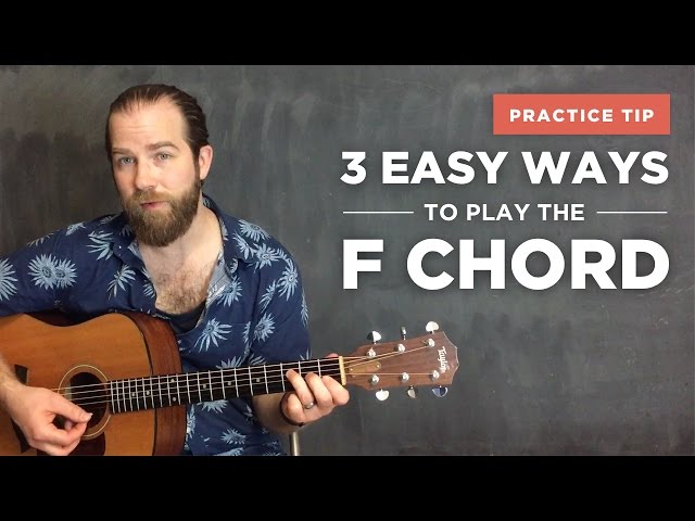 The Easy Way To Play The F Chord On Guitar – Starland School Of Music