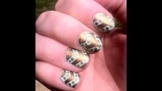 Easy Chevron Nails