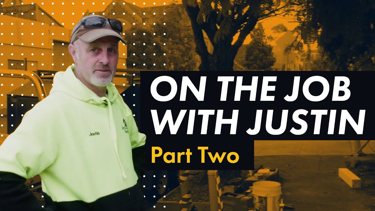 PART 2 - On the job with Justin from Jim's Fencing - www.jimsfencing.com.au - 131 546