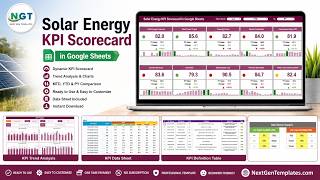 Solar Energy KPI Scorecard in Google Sheets