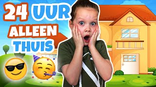 IK BEN 24 UUR ALLEEN THUIS! 🏠😱 Resimi