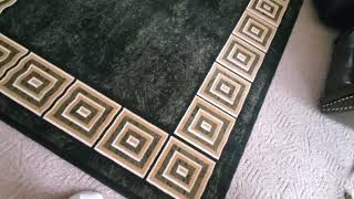 Home Dynamix Optimum Eros Area Rug 7'8" x10'4, Geometric Greek Key, Black/Beige @amazon